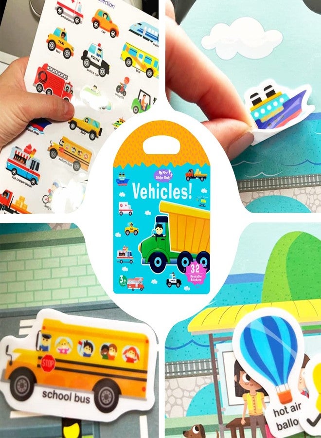 RUSON 2 Sets Portable Jelly Quiet Busy Book, Vehicle & Animal Reusable Sticker Books for Kids, Toddler Sticker Activity Book Preschool Learning Activities Educational Toys for Girls Boys Ages 3+ - Image 4